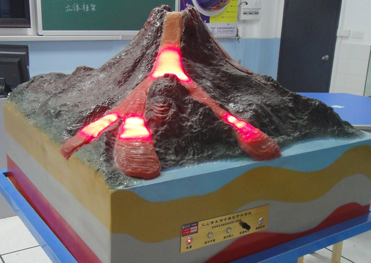 朝阳火山喷发模拟